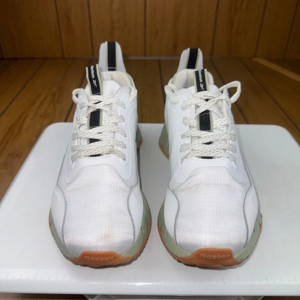Reebok Zig Dynamica‎ 4 Adventure Womens White Sage Green Sneakers 8 100034130